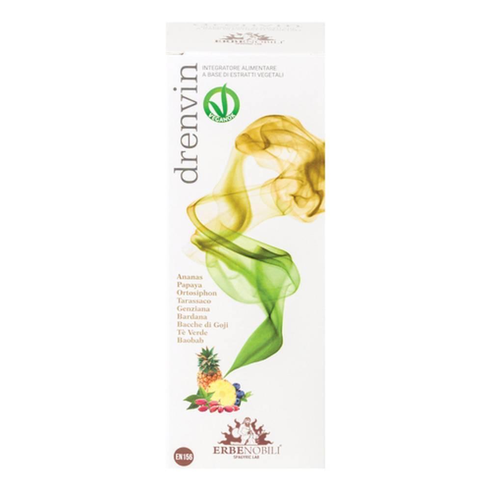 drenivin drenivin 250ml - complemento alimentare per il drenaggio dei liquidi corporei e il riequilibrio intestinale con ingredienti naturali - foto 1