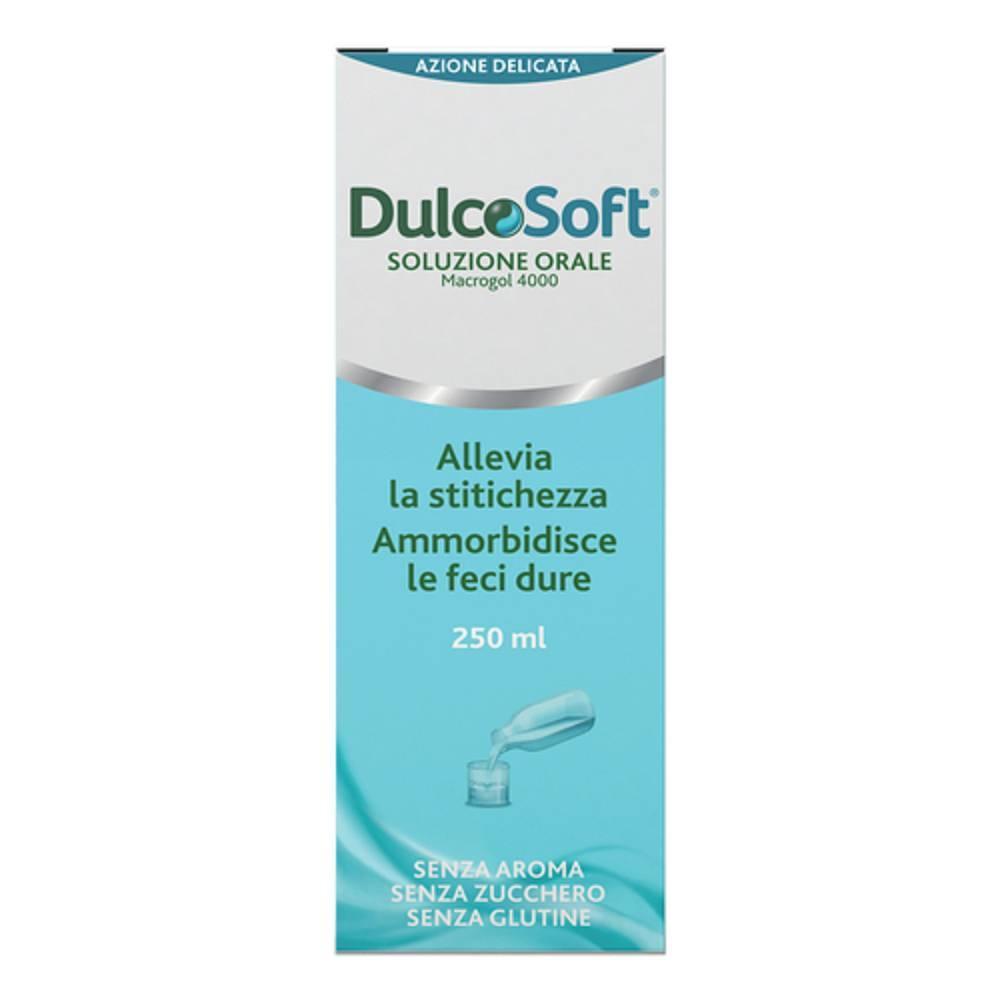dulcosoft dulcosoft soluzione orale 250ml - trattamento della stitichezza occasionale e ammorbidimento delle feci per adulti e bambini - foto 1
