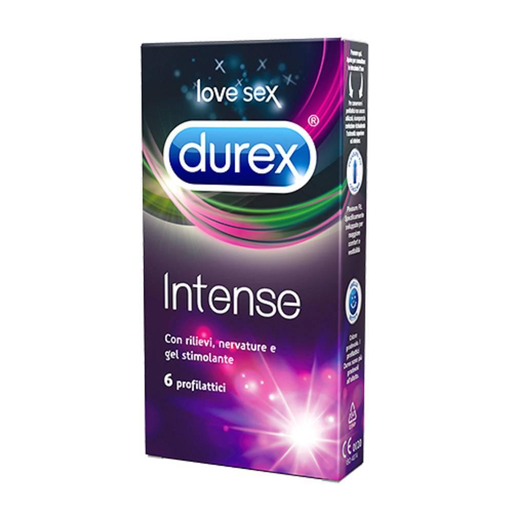 durex profilattici durex intense orgasmic con rilievi e gel stimolante desirex - confezione da 6 pezzi per maggiore sensibilità e piacere - foto 1