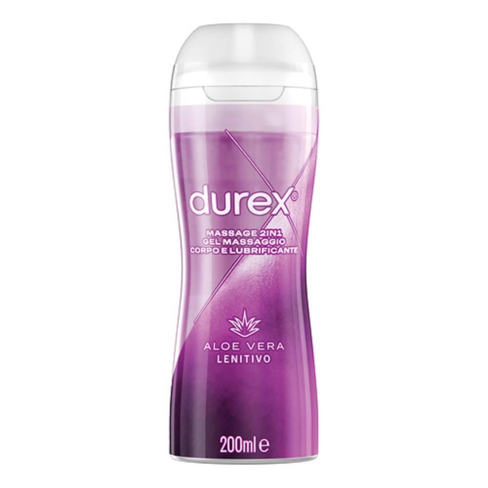 durex gel massaggio corpo e lubrificante aloe vera durex massage 2in1 per sesso vaginale anale e orale, formula vellutata e lenitiva - foto 1