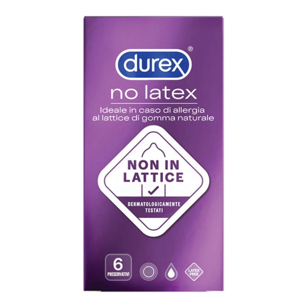 durex preservativi durex no latex 6 pezzi - anallergici in polisoprene, sicuri e confortevoli, ideali per persone allergiche al lattice - foto 1