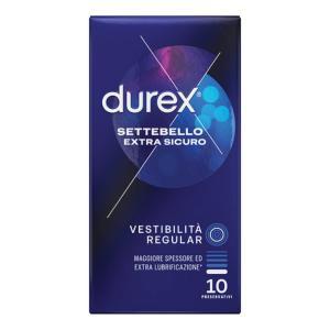 Preservativi settebello extra sicuro - 10 pezzi - extra lubrificati e comfort easy-on per una maggiore sicurezza e protezione