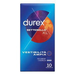 Preservativi settebello xl in lattice - confezione da 10 pezzi per comfort e sicurezza durante il sesso