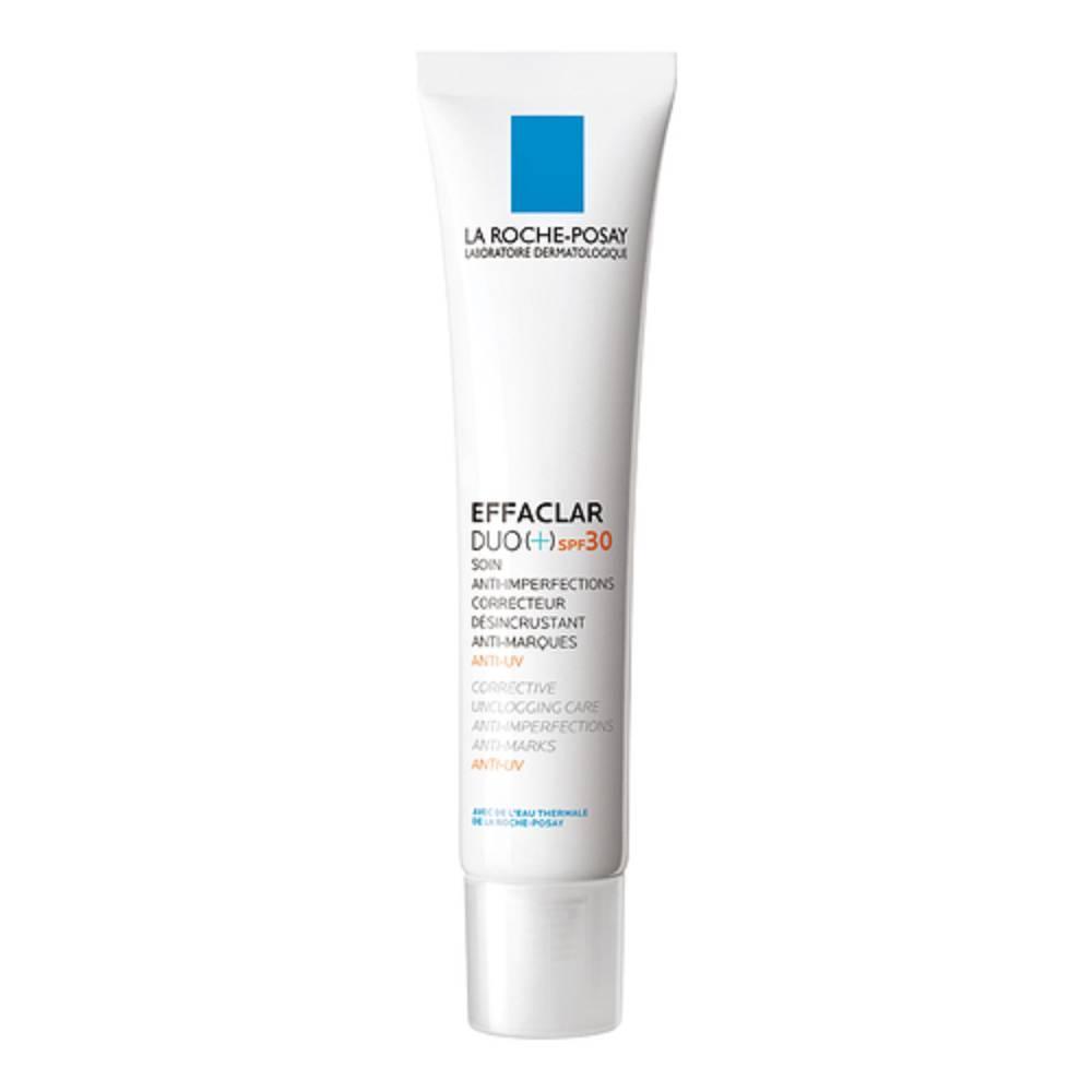 la roche posay trattamento correttivo purificante effaclar duo+ con spf 30 - protezione anti-uv e riduzione imperfezioni - 40 ml - foto 1