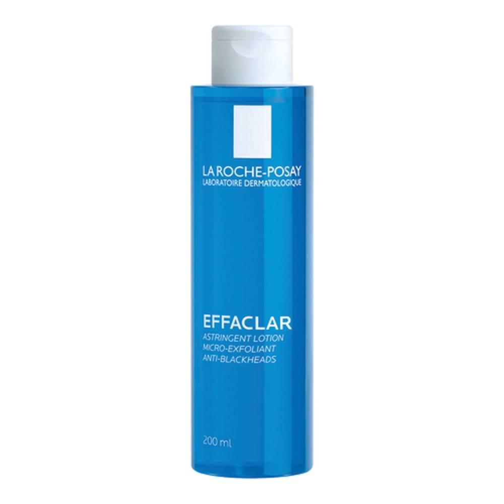 la roche posay lozione astringente effaclar per pori ristretto e purificazione viso - micro-esfoliante con acqua termale - flacone 200 ml - foto 1