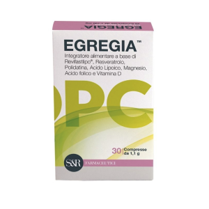 Integratore alimentare revifastlipo con trans-resveratrolo, acido lipoico, magnesio, acido folico e vitamina d - 30 compresse