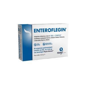 Integratore alimentare enteroflegin 30 compresse con hbq-complex, biotina e niacina per metabolismo energetico e salute intestinale