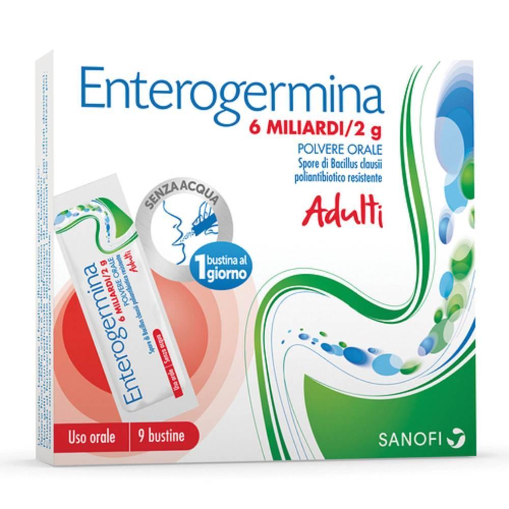 enterogermina enterogermina 6 miliardi/2 g polvere orale - antidiarroico e antinfiammatorio per uso orale con efficacia su batteriemia e sepsi - foto 1