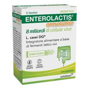 Integratore alimentare  orosolubile 12 bustine - probiotico per riequilibrio flora batterica intestinale senza glutine e lattosio