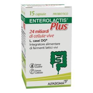 Integratore alimentare di fermenti lattici vivi  plus 15 capsule per riequilibrio della flora batterica intestinale