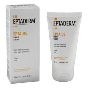 Crema epta ds 50ml per il trattamento cosmetico degli stati sebo-squamosi del viso, normalizza il sebo e controlla rossore e desquamazione.