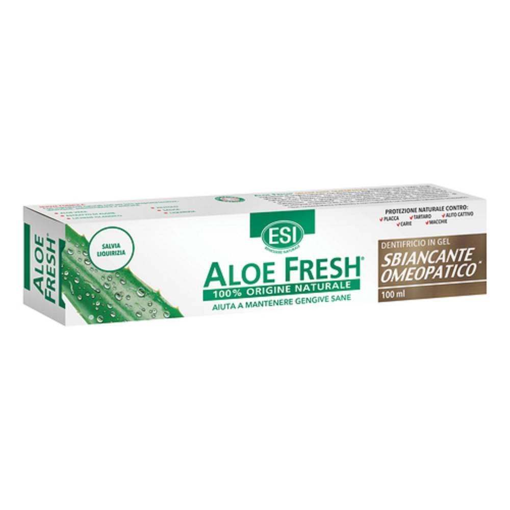 esi dentifricio gel aloe fresh sbiancante 100ml - formula naturale con aloe vera e alghe marine per gengive sane e sorriso brillante - foto 1