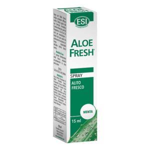 Spray per alito fresco con aloe vera e tea tree oil - efficace contro l'alitosi, gusto menta, flacone spray da 15 ml