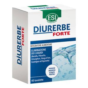 Integratore alimentare diurerbe forte 40 tavolette per drenaggio liquidi e equilibrio elettrolitico, senza glutine e lattosio