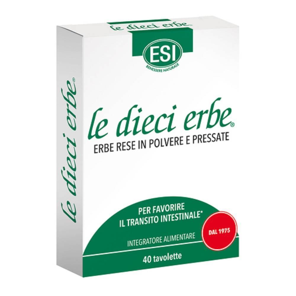 esi integratore alimentare esi le dieci erbe 40 tavolette per regolarità intestinale e funzioni digestive naturali - foto 1