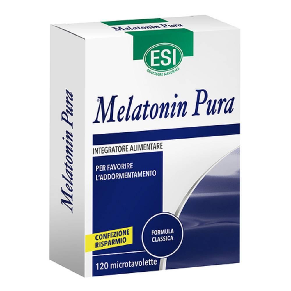 esi integratore alimentare di melatonina pura 120 microtavolette per il sonno e il relax, contribuisce a ridurre il tempo per addormentarsi - foto 1