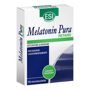 Melatonina pura retard 90 tavolette per un sonno ristoratore e regolazione dei ritmi circadiani senza zuccheri e conservanti