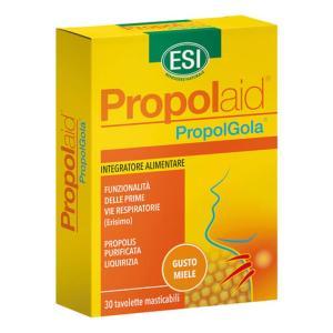Integratore alimentare propolaid propolgola con propoli, liquirizia ed erisimo per il benessere di naso e gola - 30 tavolette masticabili