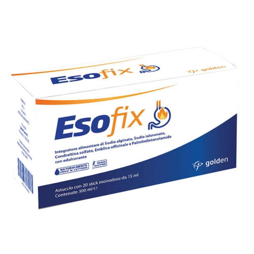 esofix integratore esofix monodose 20 stick da 15 ml per il controllo dell'acidità gastrica e il benessere digestivo - foto 1