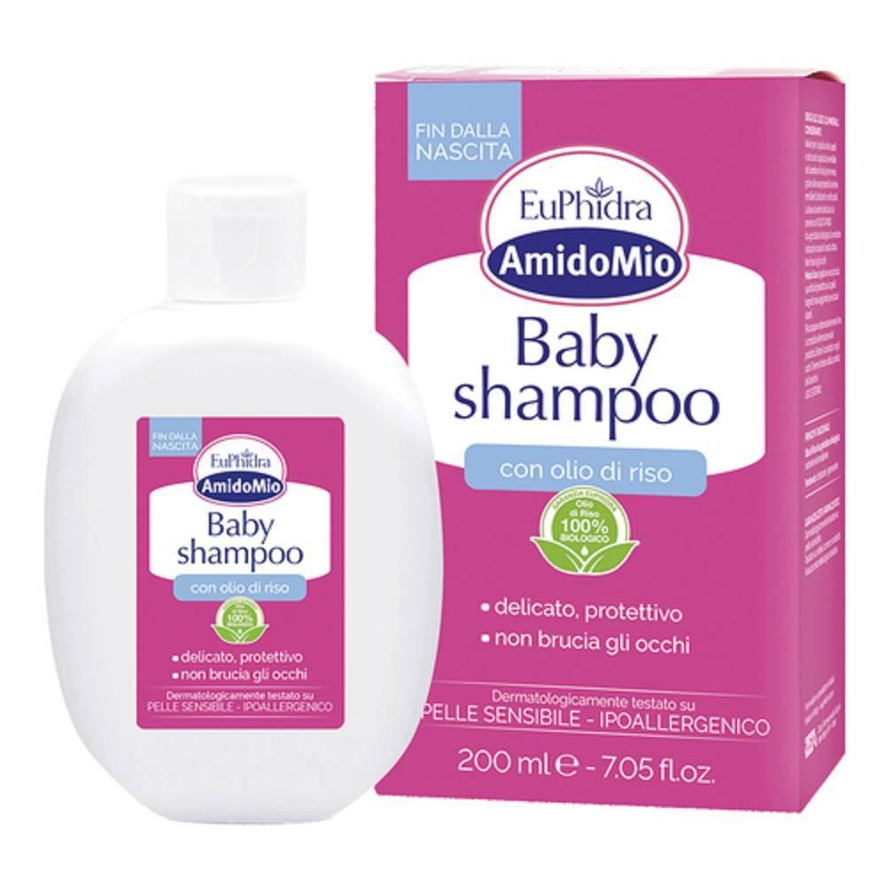 amidomio shampoo baby 200ml con amidomio, ph isolacrimale, delicato per capelli sensibili e prevenzione crosta latteo - foto 1