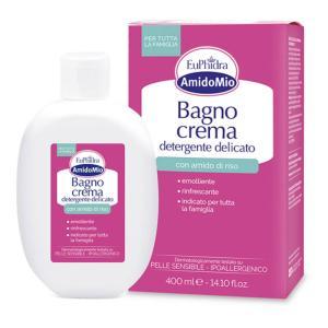 Crema da bagno lenitiva e idratante con amido di riso per pelle sensibile - flacone da 400 ml