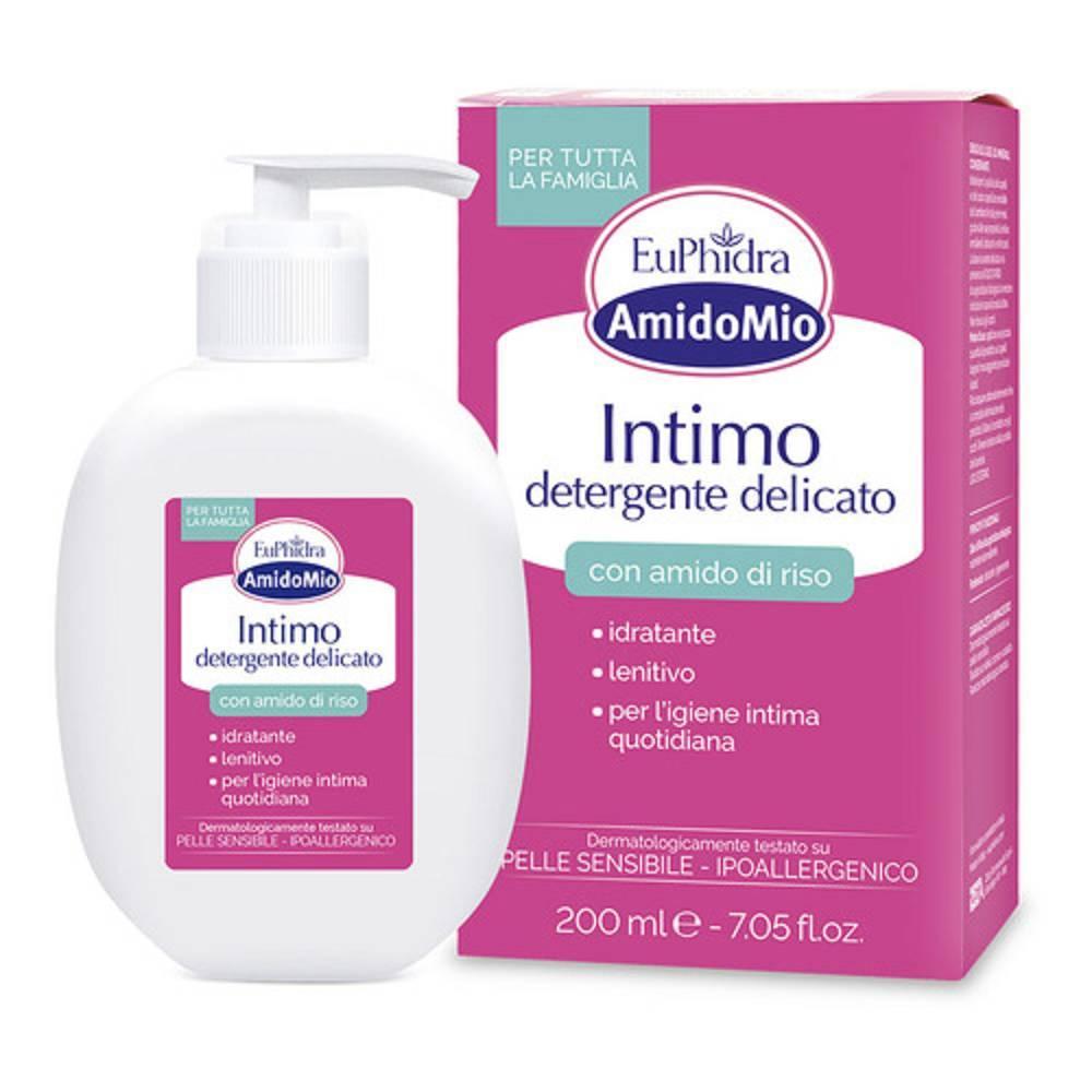 euphidra detergente delicato idratante per igiene intima con amido di riso - euphidra amido intimo detergente delicato 200 ml - foto 1
