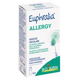 Gocce oculari euphralia allergy 10 ml - sollievo per allergie oculari, occhi secchi e irritazioni con acido ialuronico e vitamina b12