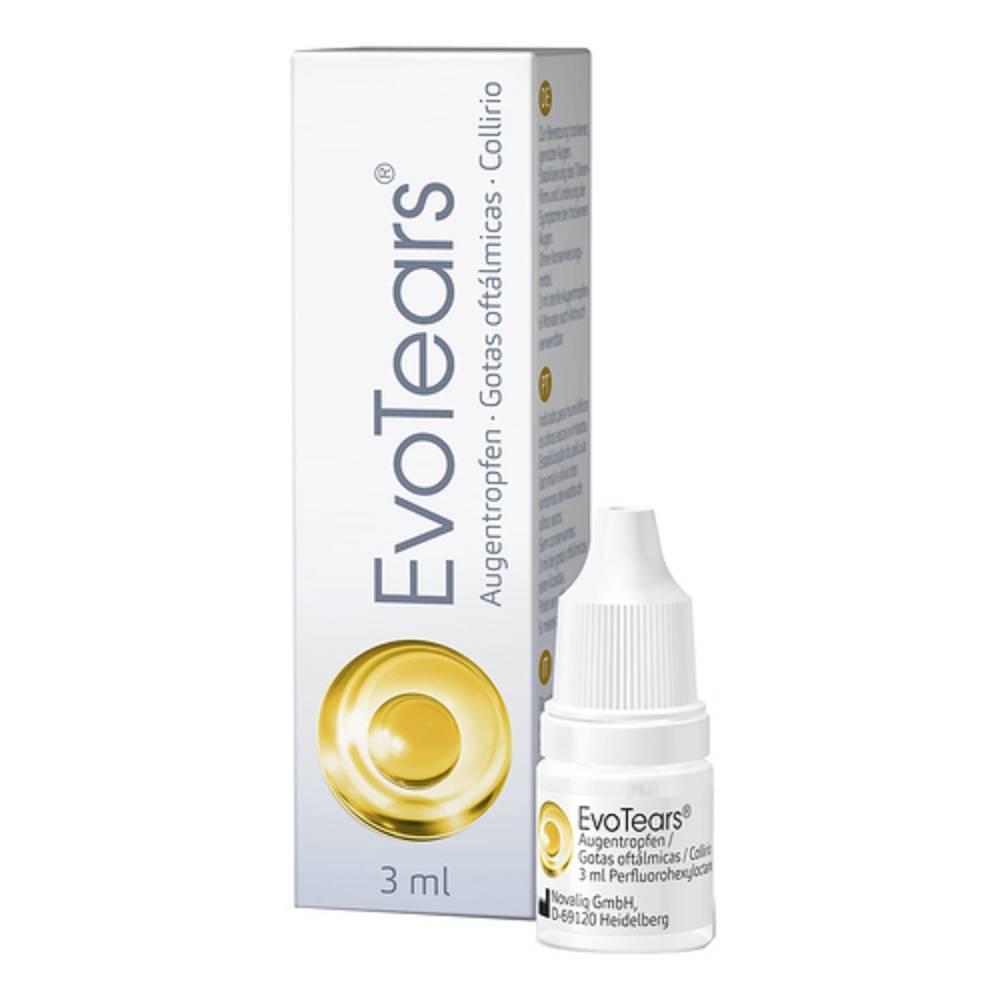 evotears collirio evotears 3ml per occhi secchi e irritati - gocce oculari sterili senza conservanti e fosfati - foto 1