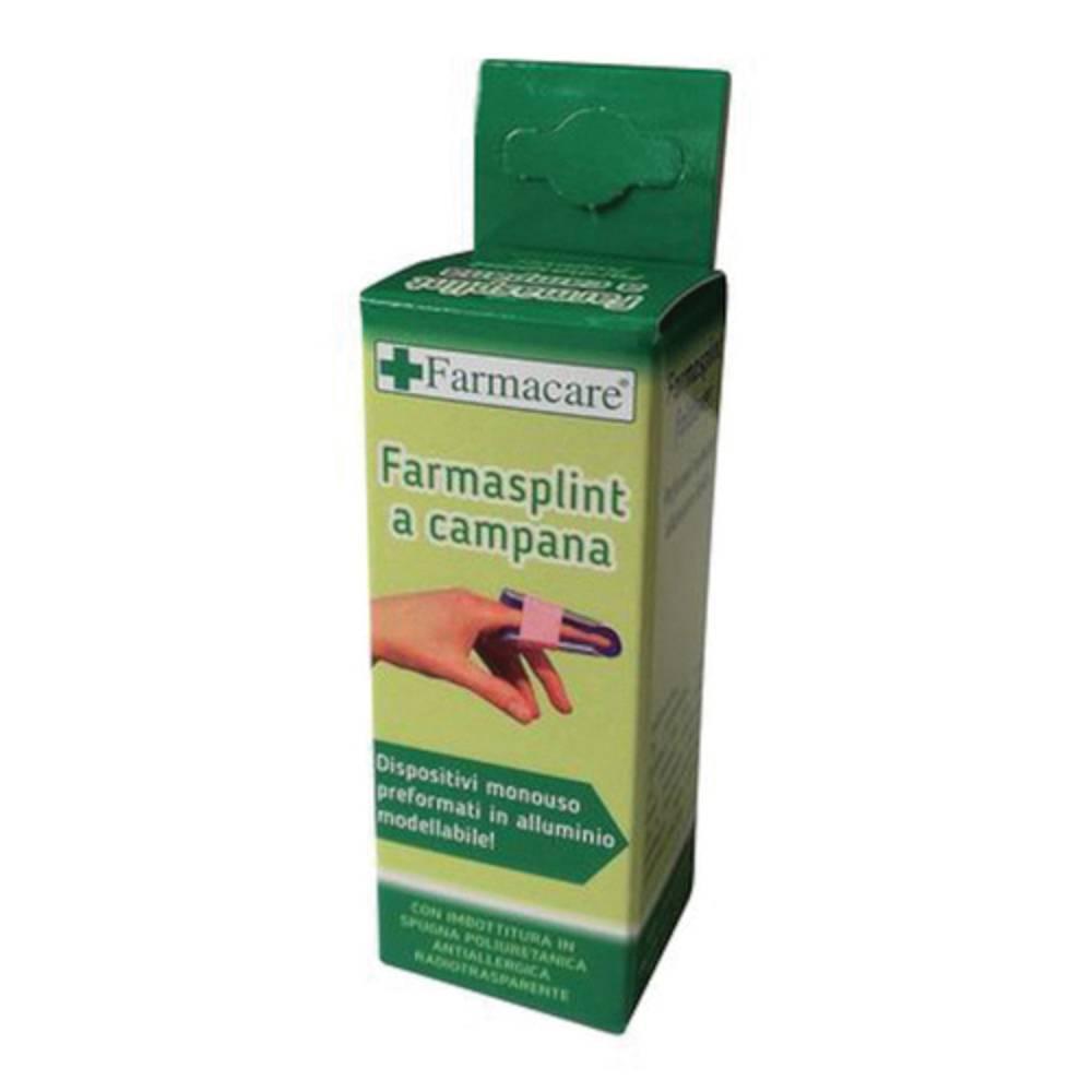 farmacare dispositivo monouso a campana per frattura dita - farmasplint campana m con imbottitura antiallergica e radiotrasparente - foto 1