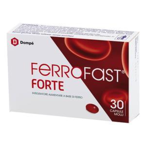 Integratore di ferro  forte 30 capsule molli per un rapido assorbimento e facile deglutizione, ideale in gravidanza e per perdite ematiche.