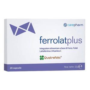 Integratore alimentare  plus 20 capsule con ferro, lattoferrina, folato e vitamina c per supporto immunitario e benessere generale