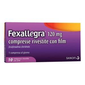 Compresse rivestite  120 mg per il trattamento della rinite allergica - antistaminico fexofenadina cloridrato