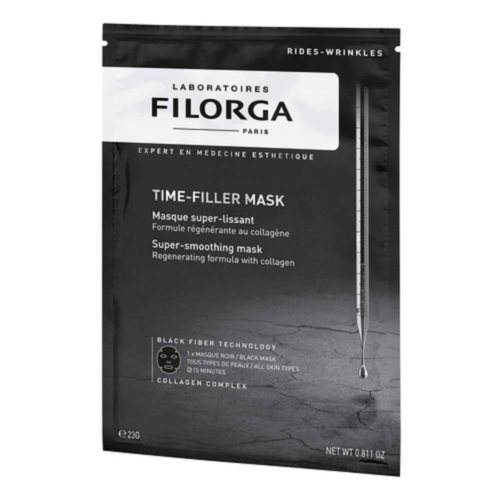 filorga maschera levigante antirughe time filler - rassodante e liftante con collagene naturale - 1 pezzo - foto 1