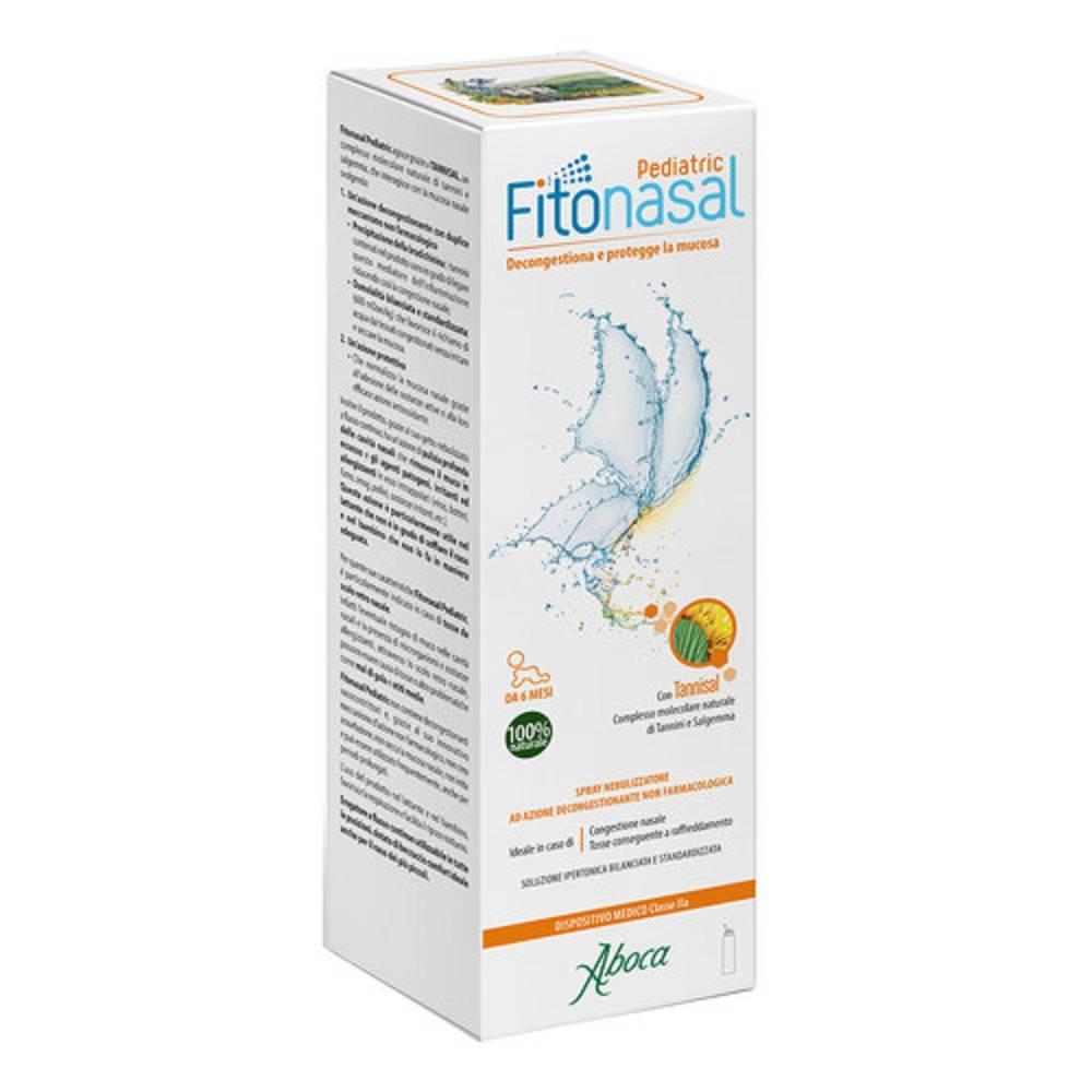 aboca spray nebulizzatore fitonasal pediatric 125ml per decongestionare e proteggere le cavità nasali in bambini da 6 mesi in su - foto 1