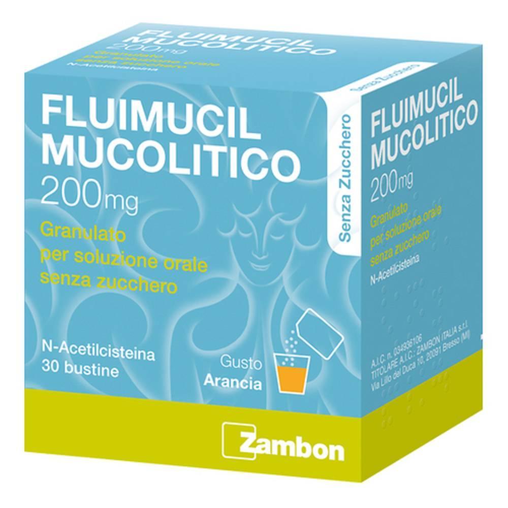 fluimucil mucolitico fluimucil 200 mg e 600 mg: n-acetilcisteina per fluidificare le secrezioni bronchiali e alleviare la tosse - foto 1