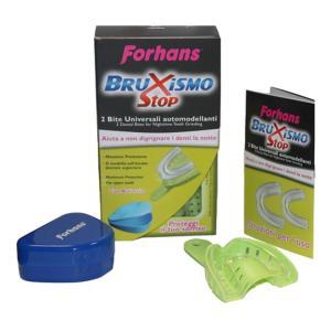 Bite universale automodellante  bruxismo stop 2bite per digrignamento notturno con custodia igienica e istruzioni per l'uso