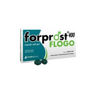 Integratore alimentare forprost 400 flogo - 15 capsule molli per la salute della prostata con serenoa repens, zinco e selenio