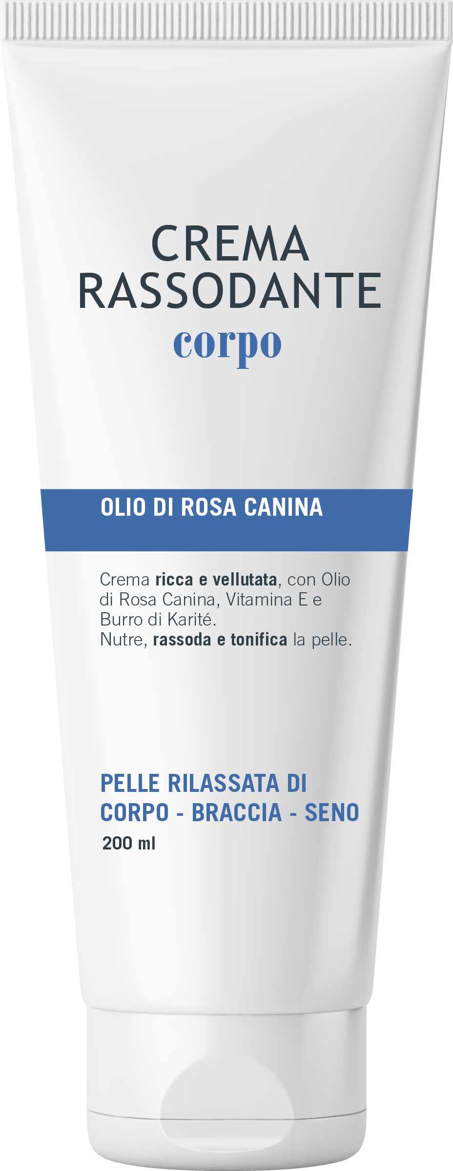 laboratorio della farmacia crema corpo rassodante nutriente e tonificante per pelle rilassata con olio di rosa canina e burro di karitè - 200 ml - foto 1
