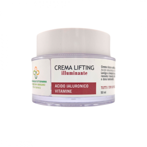 Crema lifting illuminante 50 ml con acido ialuronico e vitamine - antirughe e rassodante per tutti i tipi di pelle