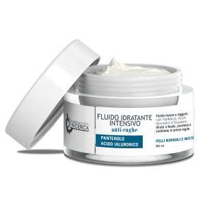 Fluido idratante anti-rughe intensivo per pelli normali e miste - azione idratante con pantenolo e acido ialuronico, 50 ml