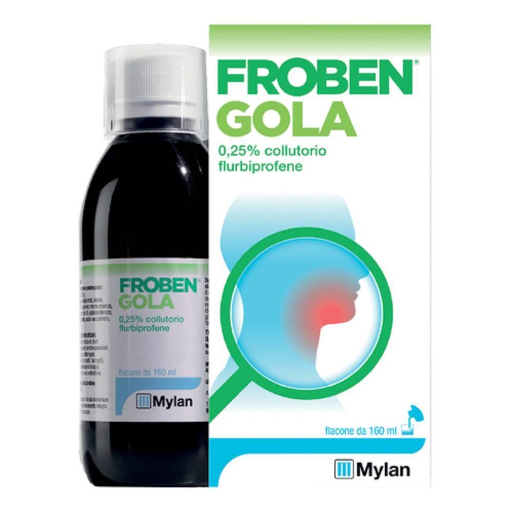 froben collutorio flurbiprofene 0,25% 160ml per il trattamento locale della gola e della cavità orale - foto 1