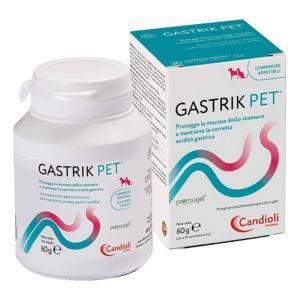 Mangime complementare per cani e gatti gastrik pet 30 compresse appetibili per la salute dello stomaco e dell'acidità gastrica