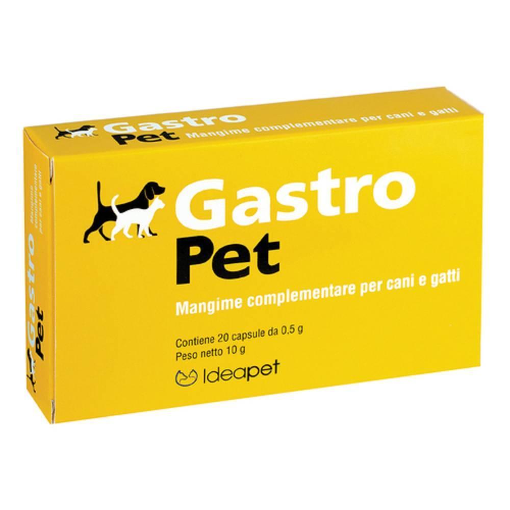 gastropet mangime complementare gastro pet per cani e gatti - 20 capsule per la protezione della mucosa gastrica e la digestione sana - foto 1