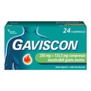Compresse masticabili gusto menta e fragola 250 mg + 133,5 mg - sollievo per reflusso e ulcera peptica
