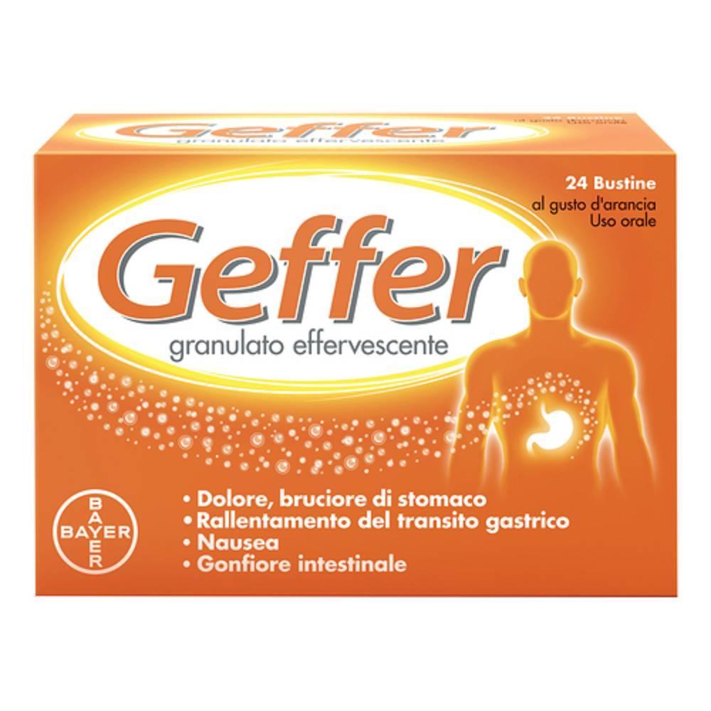 geffer granulato effervescente geffer per il trattamento della motilità intestinale - 24 bustine da 5 g - foto 1