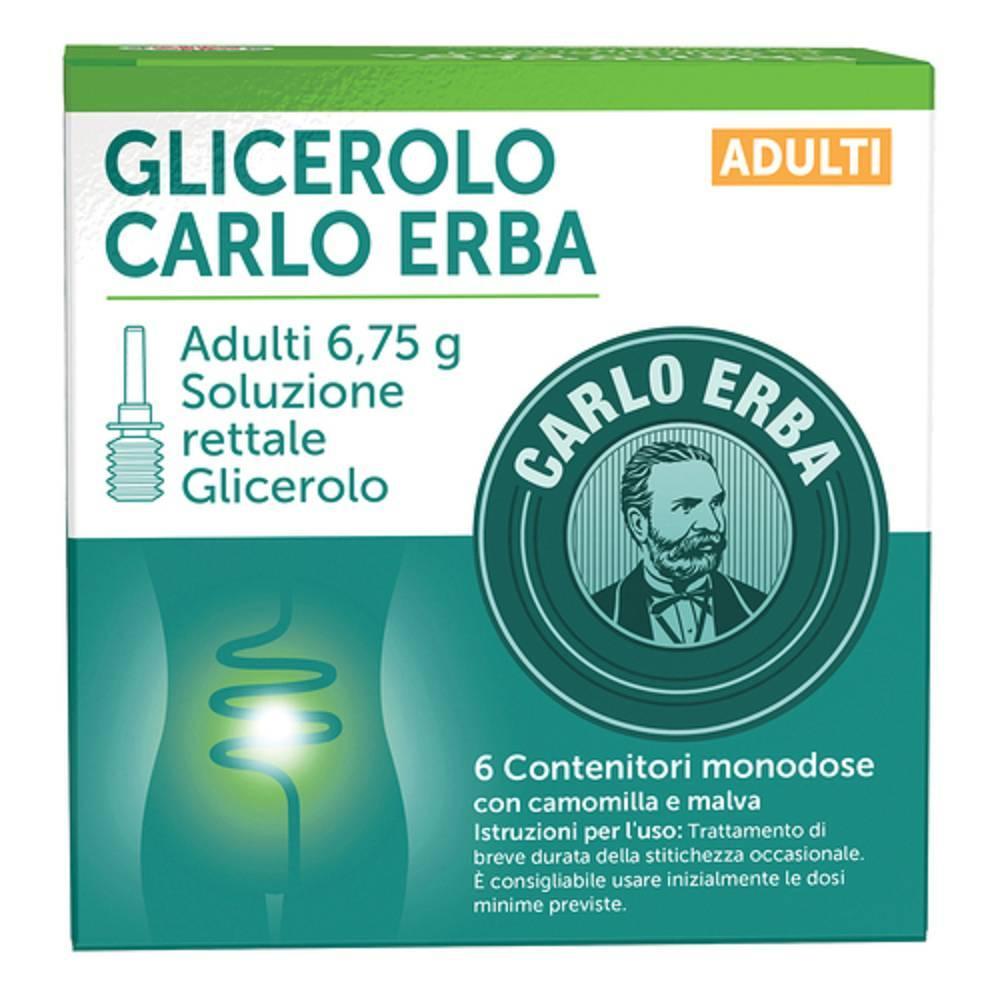 carlo erba glicerolo 6 contenitori da 6,75 grammi - lassativo per il trattamento della stitichezza con avvertenze e precauzioni d'uso. - foto 1