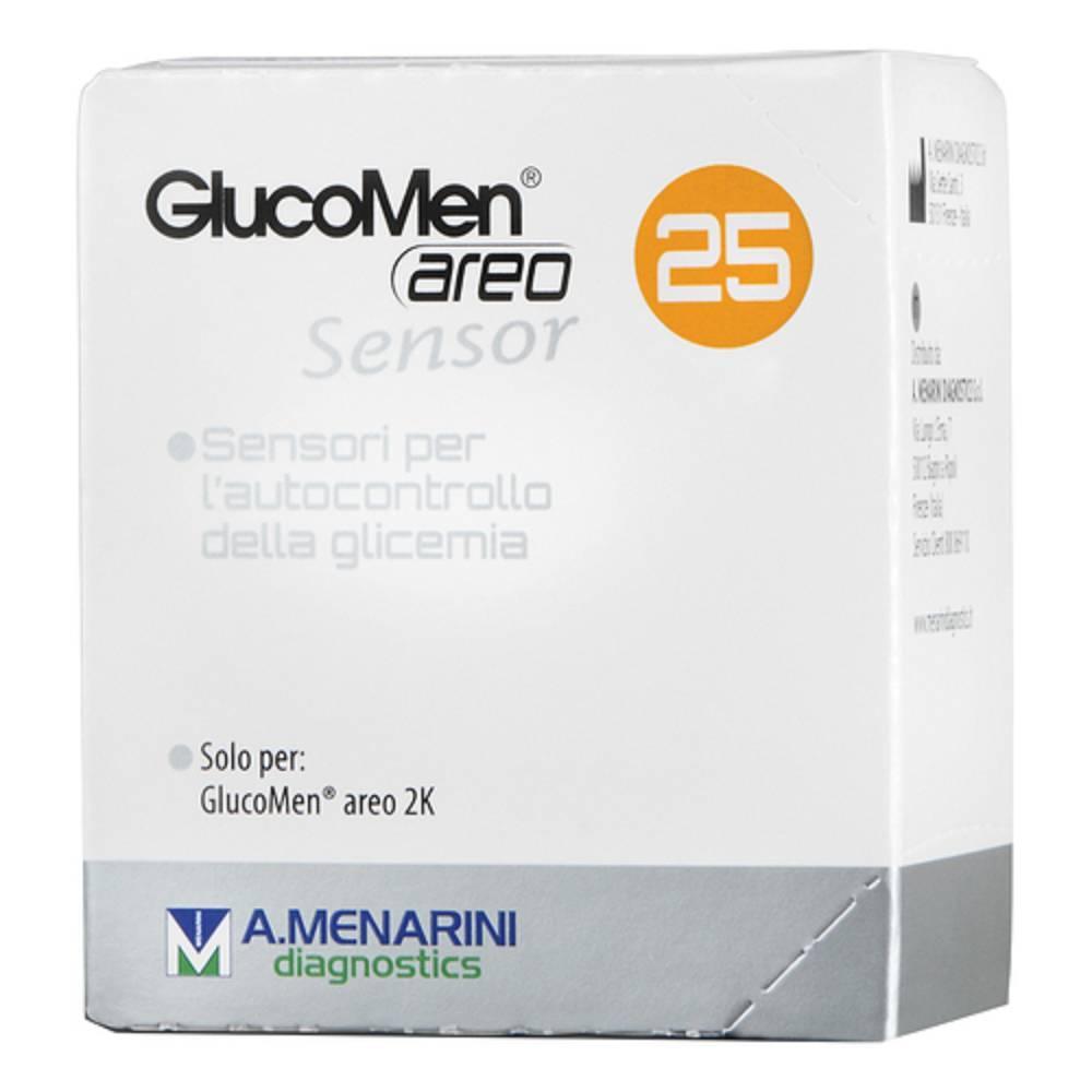 glucomen sensori glucomen areo per misurazione glicemia - confezione da 25 pezzi per monitoraggio diabete e autocontrollo glicemico - foto 1