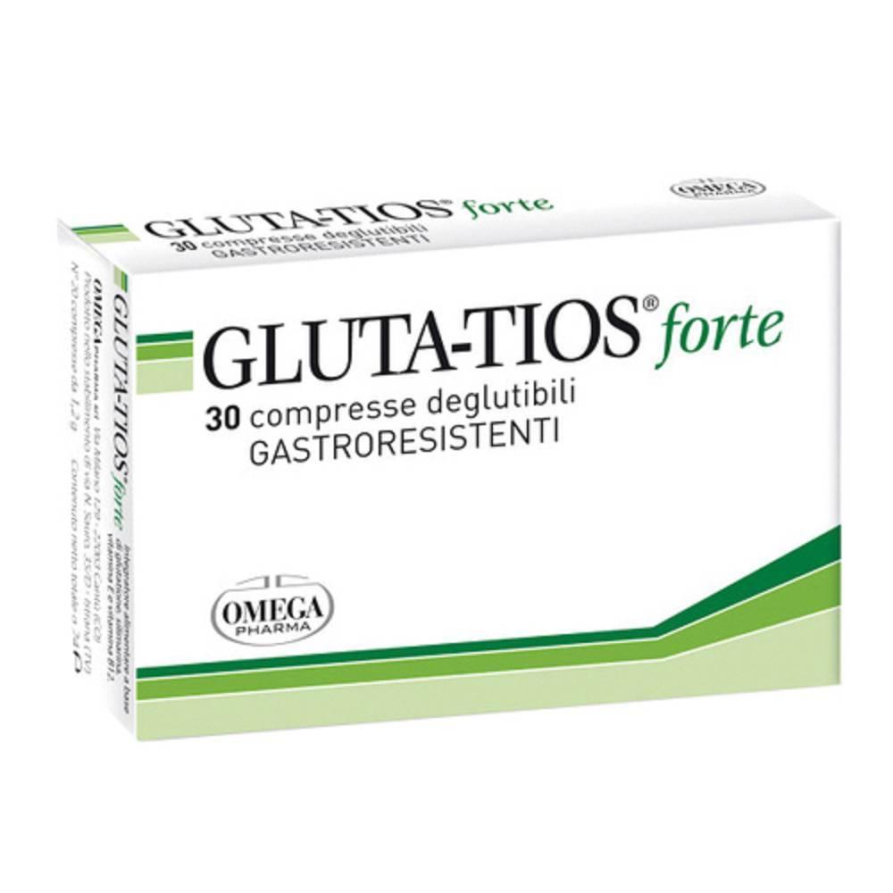 gluta-tios integratore gluta-tios forte 30 compresse con glutatione, vitamina e e cardo mariano per il benessere epatico e la depurazione dell'organismo - foto 1