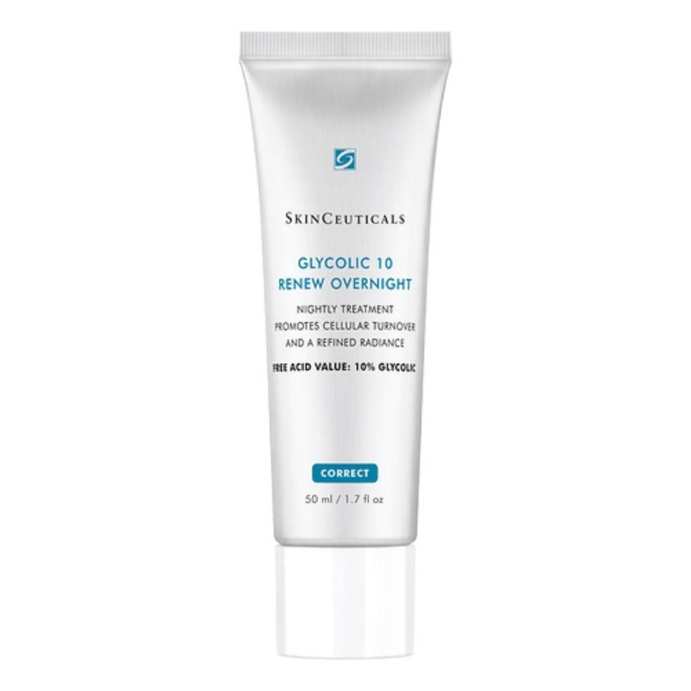skinceuticals crema notte con acido glicolico 10 per rinnovo cellulare e luminosità della pelle - trattamento esfoliante per pelle secca, grassa e mista - foto 1