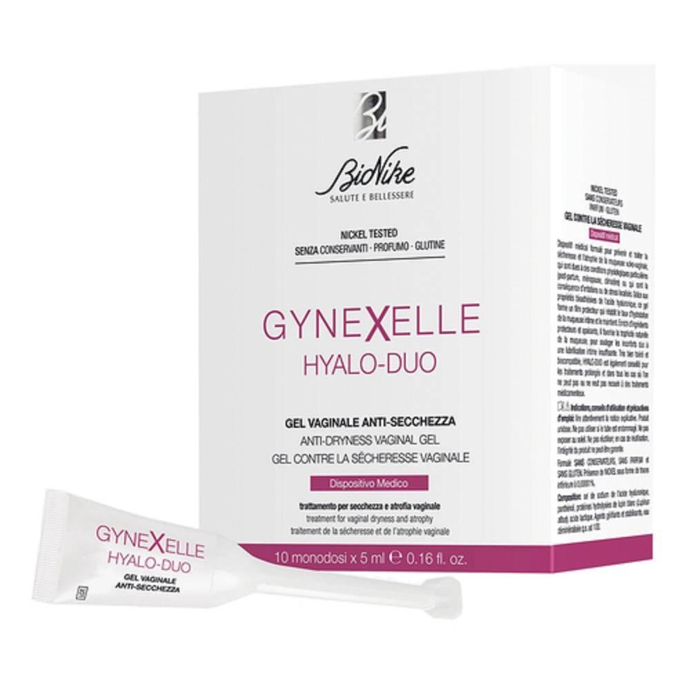 bionike gel vaginale anti-secchezza gynexelle hyalo-duo 50ml con acido ialuronico per benessere intimo e idratazione mucosa vulvo-vaginale - foto 1